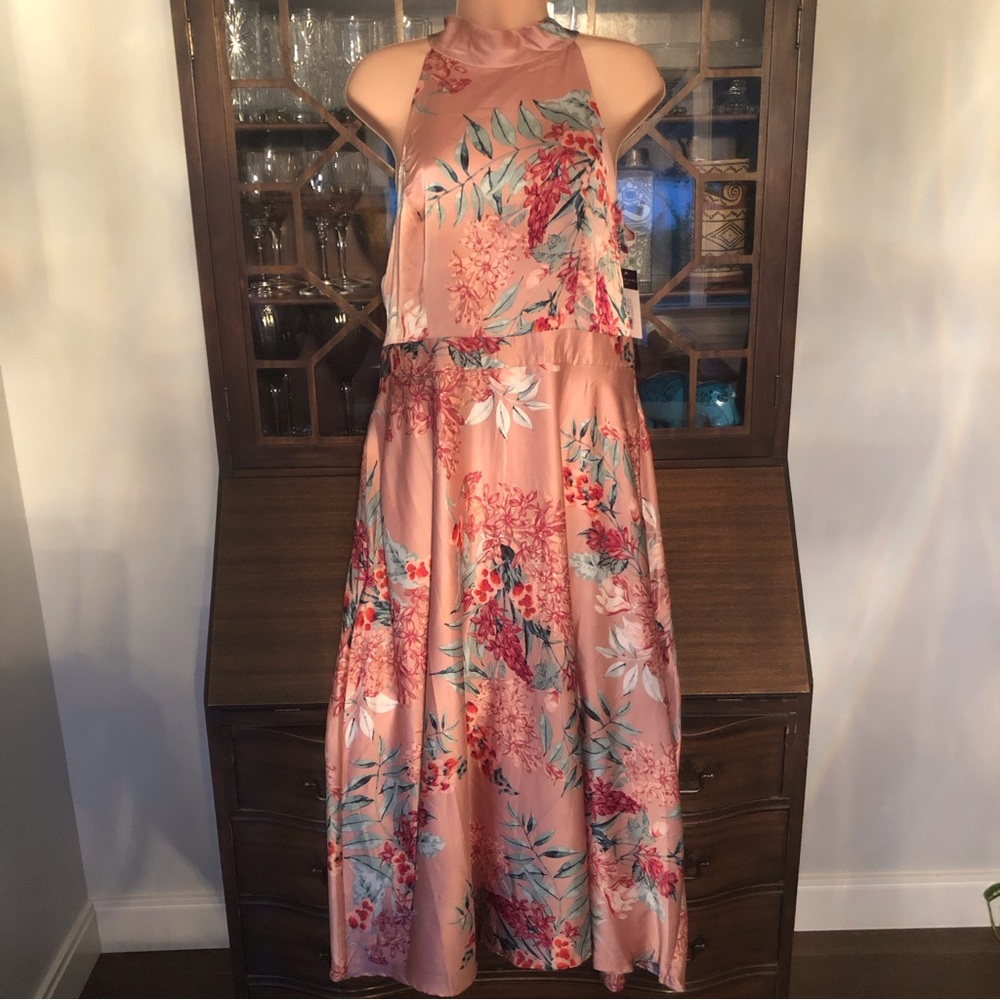 Floral Maxi Dress in Pink